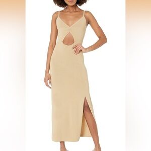 Cutout maxi sweater dress